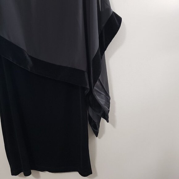 NEW Lori Michaels Little Black Dress Velour Sz S - Picture 6 of 10